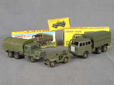 Dinky toys militaire - 3 véhicules état d'usage en