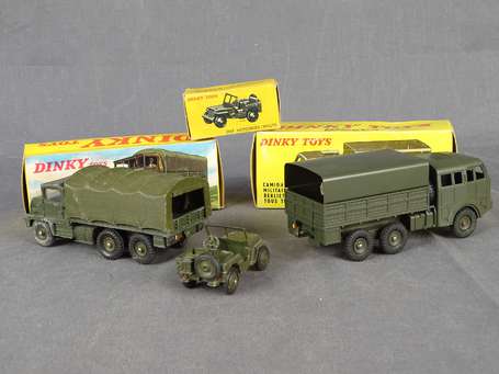 Dinky toys militaire - 3 véhicules état d'usage en