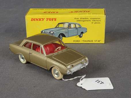 Dinky toys France - Ford Taunus 17M, couleur or, 