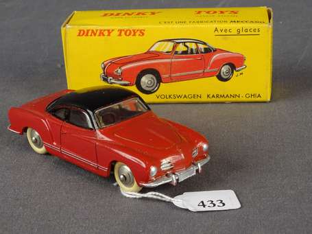 Dinky toys France - VW Karmann, couleur rouge, 