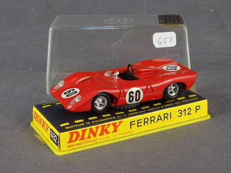 Dinky toys France - Ferrari 312 P, avec panneau, 