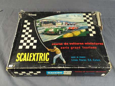 Coffret Scalextrix ref CM33, avec Jaguar et 