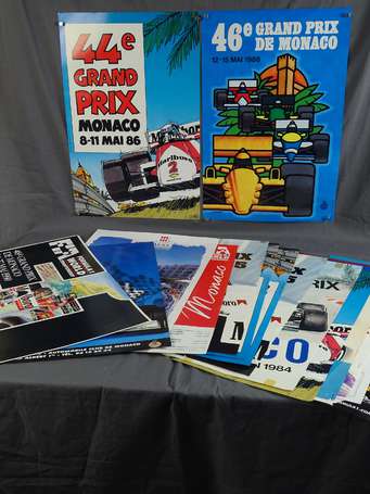 Monaco - 17 affiches Grand Prix F1  Dont 