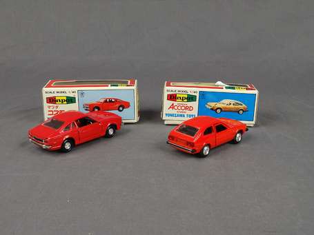 Yonezawa Toys -2 voitures - Honda Accord / Madza 