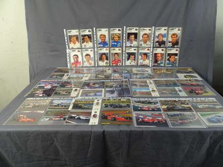 Lot Formule 1 comprenant 37 cartes ou fiches de 