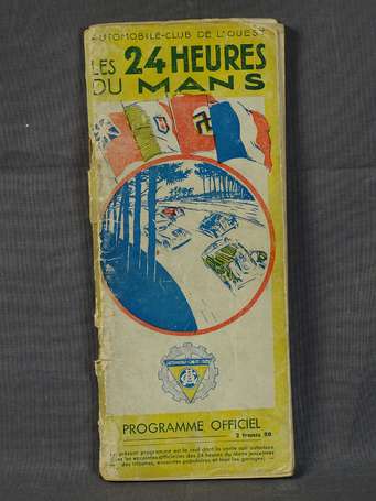 24 H du Mans - Programme 1938, complet, accidents 