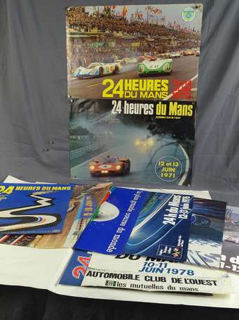 24 H du Mans - 10 affiches des 24H - 1970 (trous 