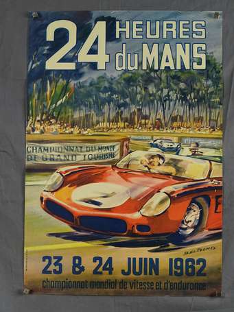 24 H du Mans - Affiche du 23&24 juin 1962 - 