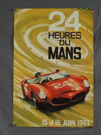 24 H du Mans - Affiche du 15&16 juin 1963 - 