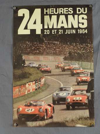 24 H du Mans - Affiche du 20&21 juin 1964 - 