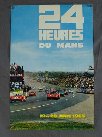 24 H du Mans - Affiche du 19&20 juin 1965 - 60x40 