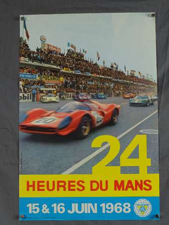 24 H du Mans - Affiche du 15&16 juin 1968 - 60x40 