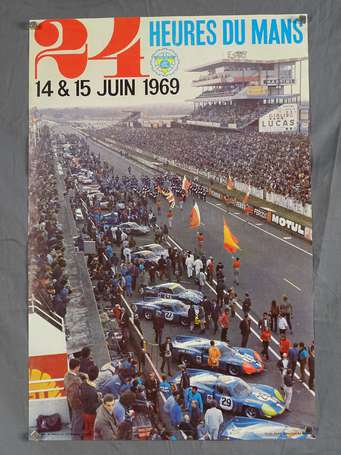 24 H du Mans - Affiche du 14&15 juin 1969 - 