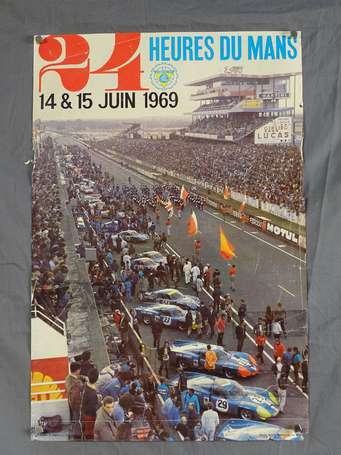 24 H du Mans - Affiche du 14&15 juin 1969 - 