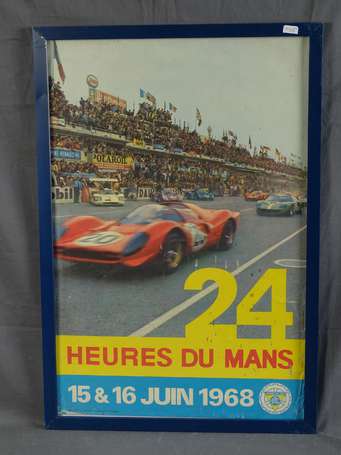 24 H du Mans - Affiche du 15&16 juin 1968 - état 