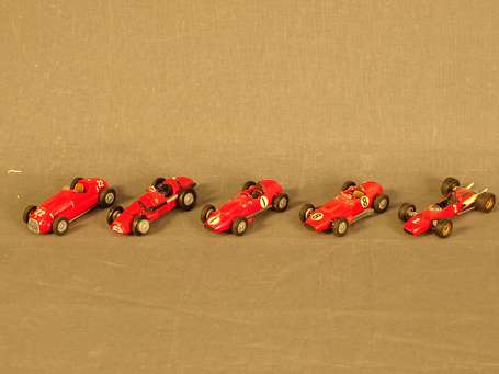 KIT - 5 voitures - Ferrari Formules Grand Prix  4 