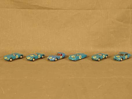 KIT - 6 voitures 5 Panhard/rlt 53 en résine