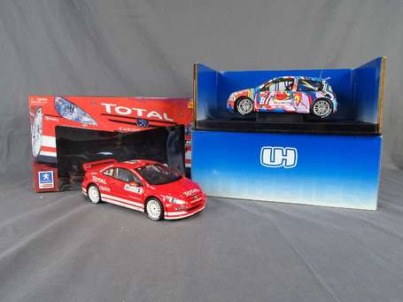 2 voitures 1/18em - Peugeot 307 wrc/Rlt clio 