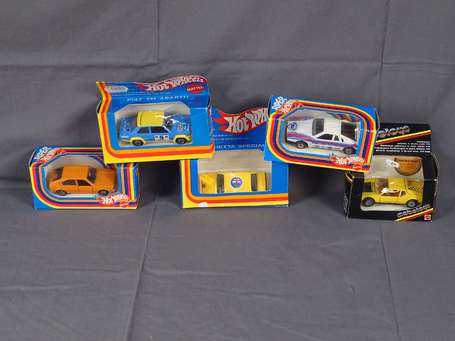 Mattel - 5 vehicules - dont Fiat , Alfa roméo - 