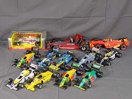Burago et divers - Lot de voitures courses F1