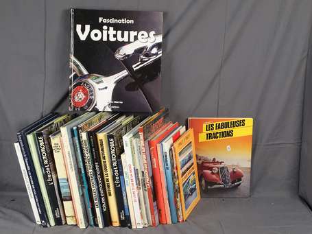 Lot de livres sur l'automobile 