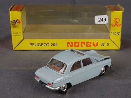 Norev - Peugeot 204, couleur bleu ciel, 