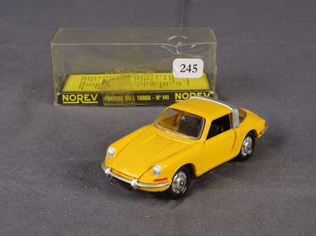 Norev - Porche 911 Targa , jaune orangé, neuf en 