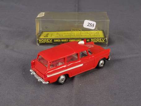 Norev - Simca Marly ambulance, couleur rouge, 