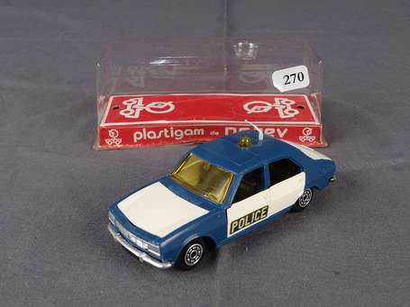 Norev Plastigam  - Peugeot 504 police , neuf en 