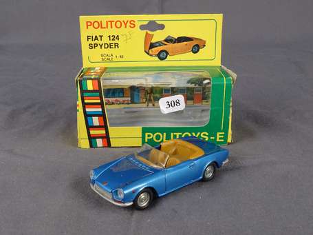 Politoys - Fiat 124 spyder - Neuf en boite 