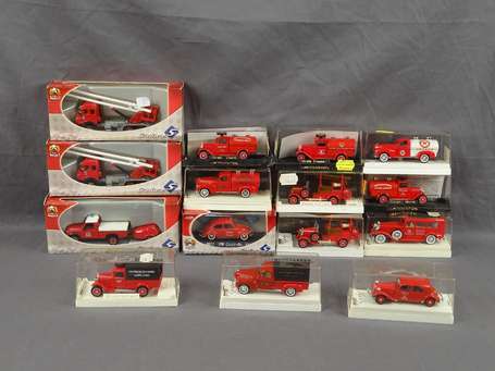 Solido - 15 modèles  pompier en boite 