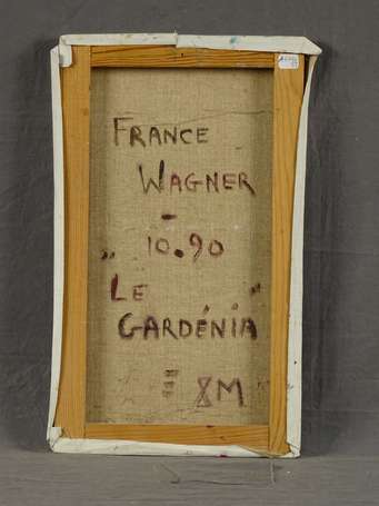 WAGNER France (1943- ) - Le gardenia. Huile sur 