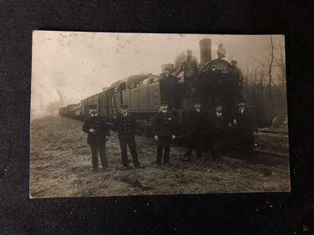 91 - Essonne - Bièvres - carte photo - Locomotive 