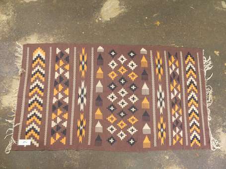 Kilim Merghoum (chaine et trame en laine), 