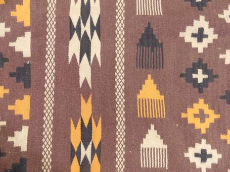 Kilim Merghoum (chaine et trame en laine), 