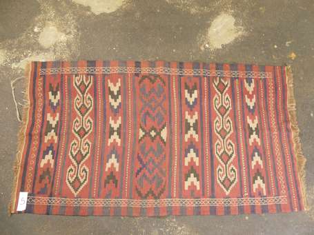 Kilim caucasien (chaine et trame en laine), 