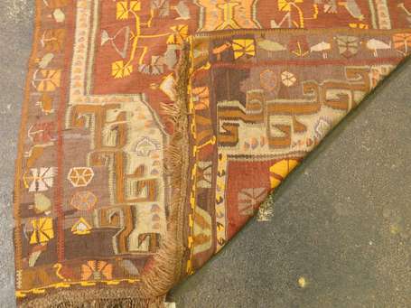 Kilim turc (chaine et trame en laine), Turquie, 