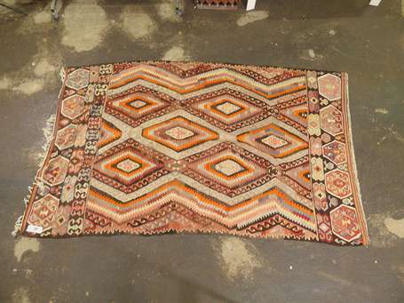 Kilim turc (chaine et trame en laine), Turquie, 