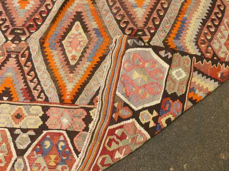 Kilim turc (chaine et trame en laine), Turquie, 