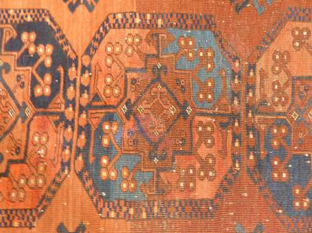 Tapis Afghan (chaine, trame et velours en laine), 