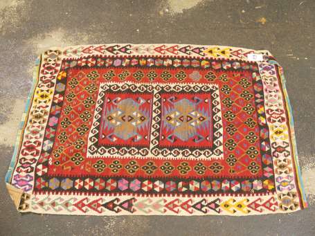 Kilim (chaine et trame en laine), probablement 