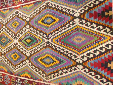 Kilim turc (chaine et trame en laine), Turquie, 