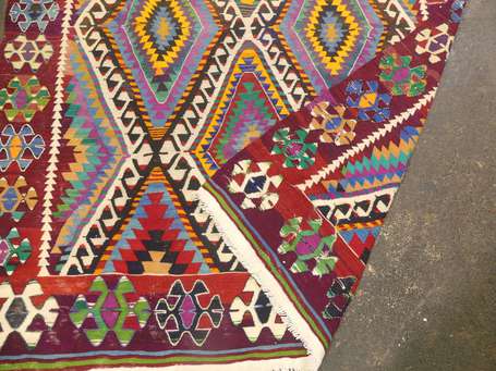 Kilim turc (chaine et trame en laine), Turquie, 