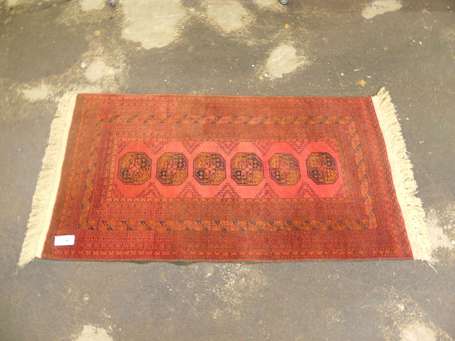 Tapis Afghan (chaine, trame et velours en laine), 