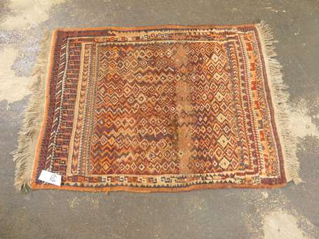 Tapis Beloutch (chaine, trame et velours en 