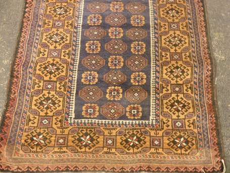 Tapis Beloutch (chaine, trame et velours en 