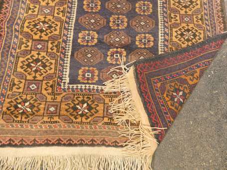 Tapis Beloutch (chaine, trame et velours en 