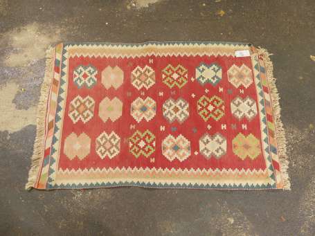 Kilim turc (chaine et trame en laine), Turquie, 