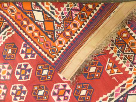 Kilim caucasien (chaine et trame en laine), vers 