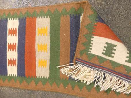 Kilim turc (chaine et trame en laine Vers 1950. 